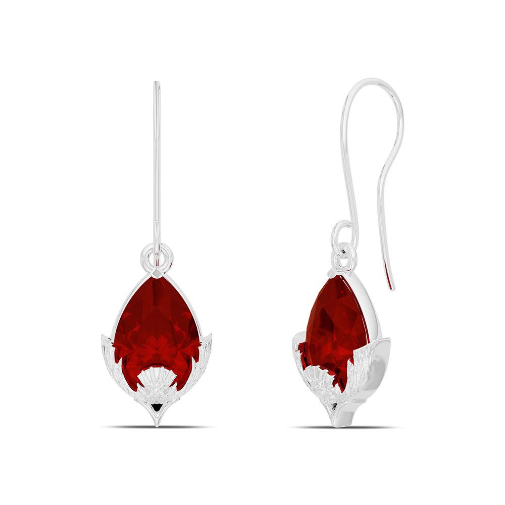 Outlander Ruby Dangle Earrings designed by BIXLER