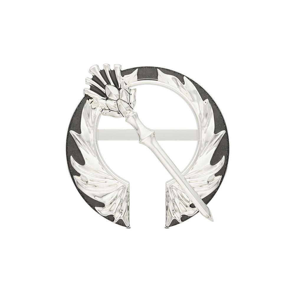 Outlander Thistle Open Circle Pin designed by BIXLER