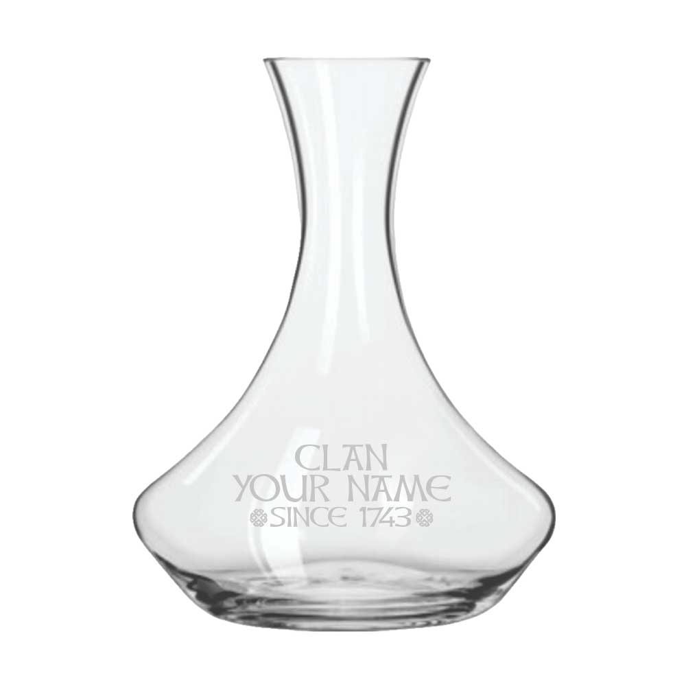 Outlander Personalized Clan Wine Decanter