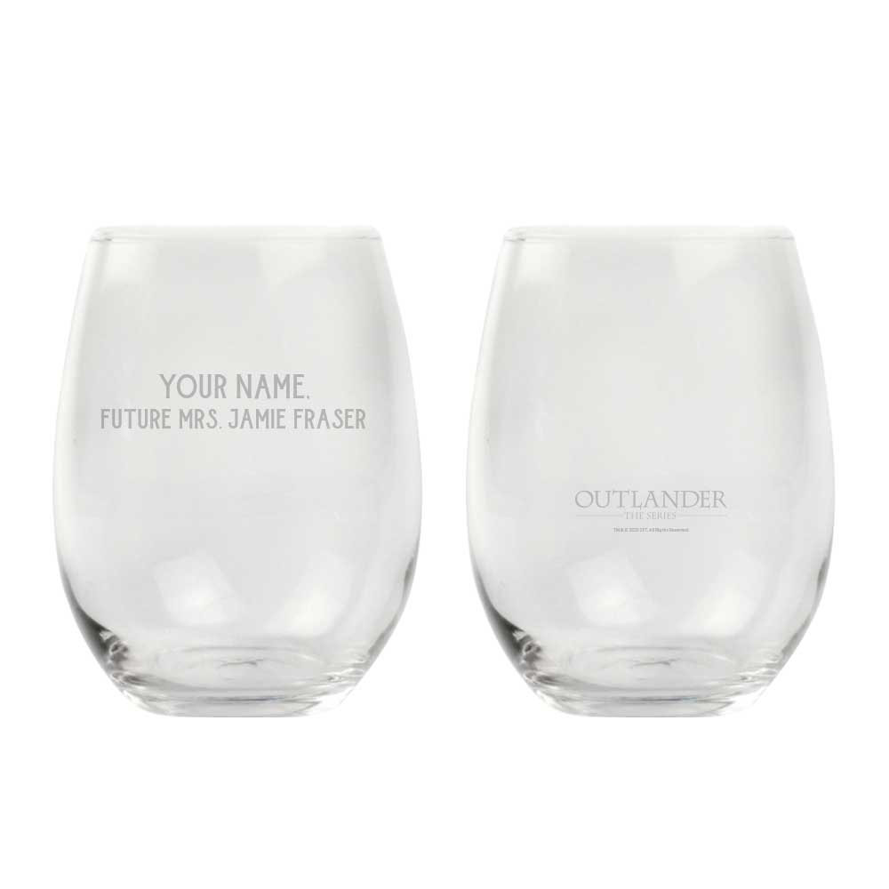 Additional image of Future Mrs. Jamie Fraser Personalized Stemless Wine Glass from Outlander